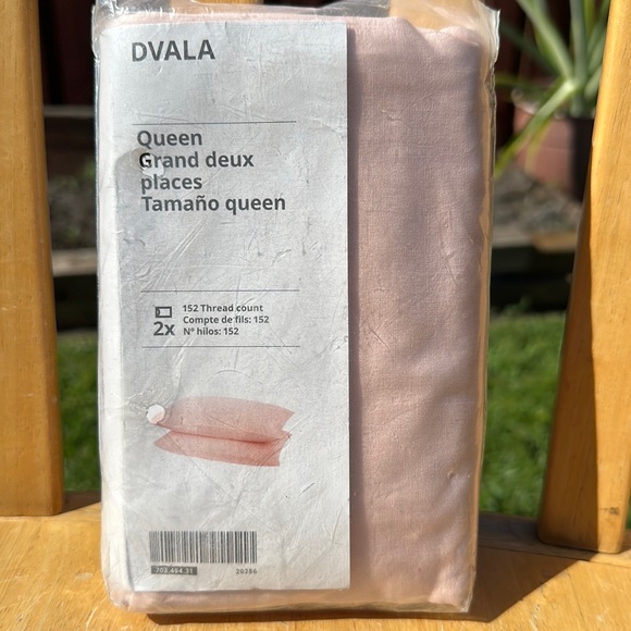 IKEA DVALA Pillowcase Set Light Pink Queen - Picture 2 of 4